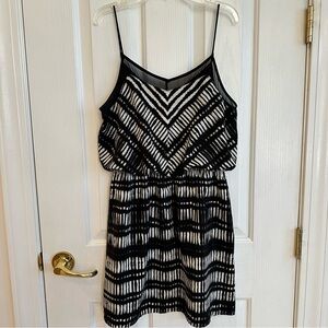 Black and White Print Dress